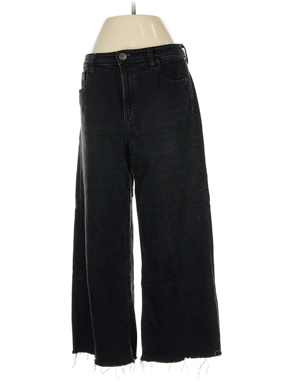 BDG Urban Outfitters High Rise Wide Leg Cropped Jeans – Black – Size 27
